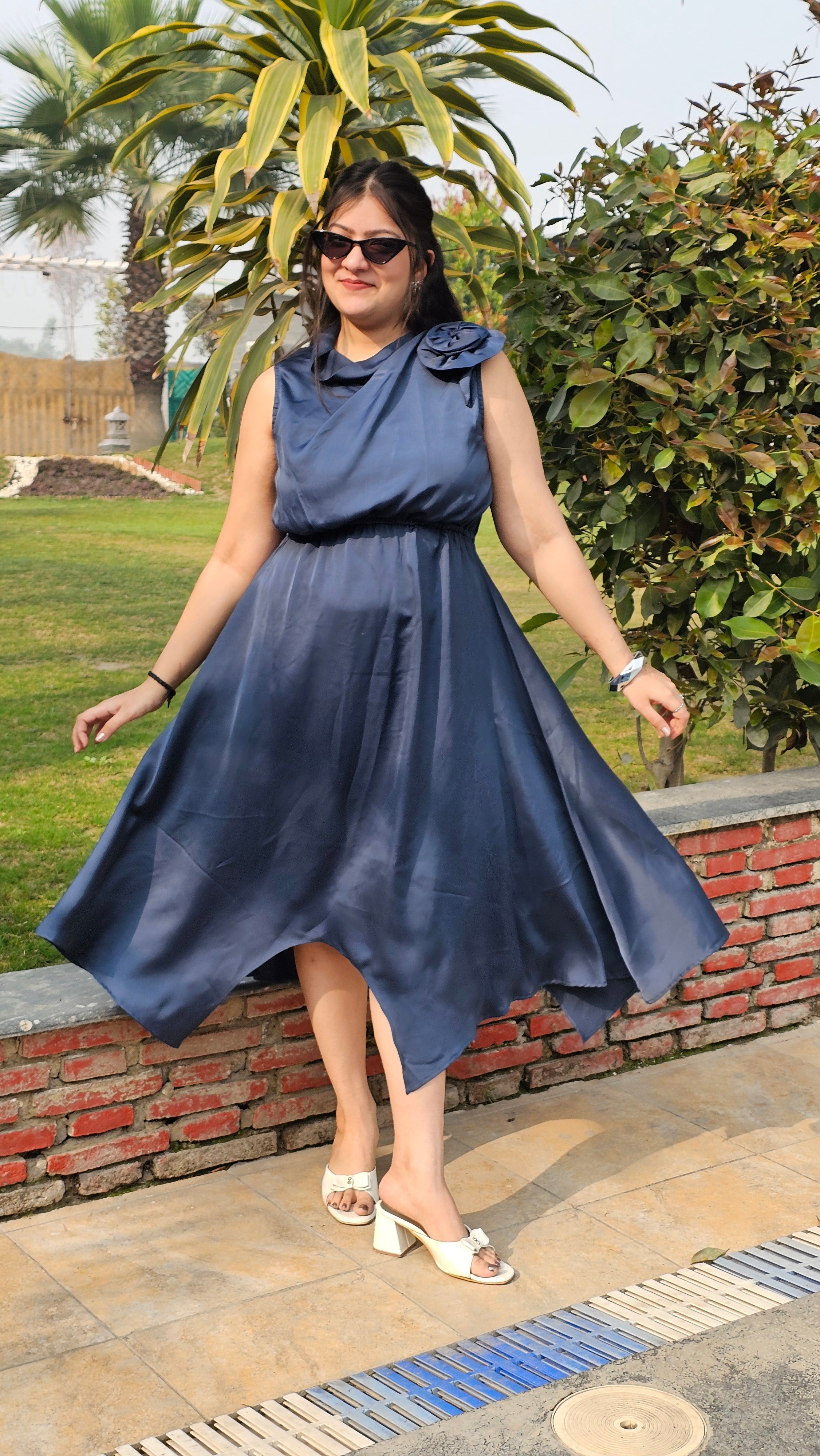 Navy Luxe Dress