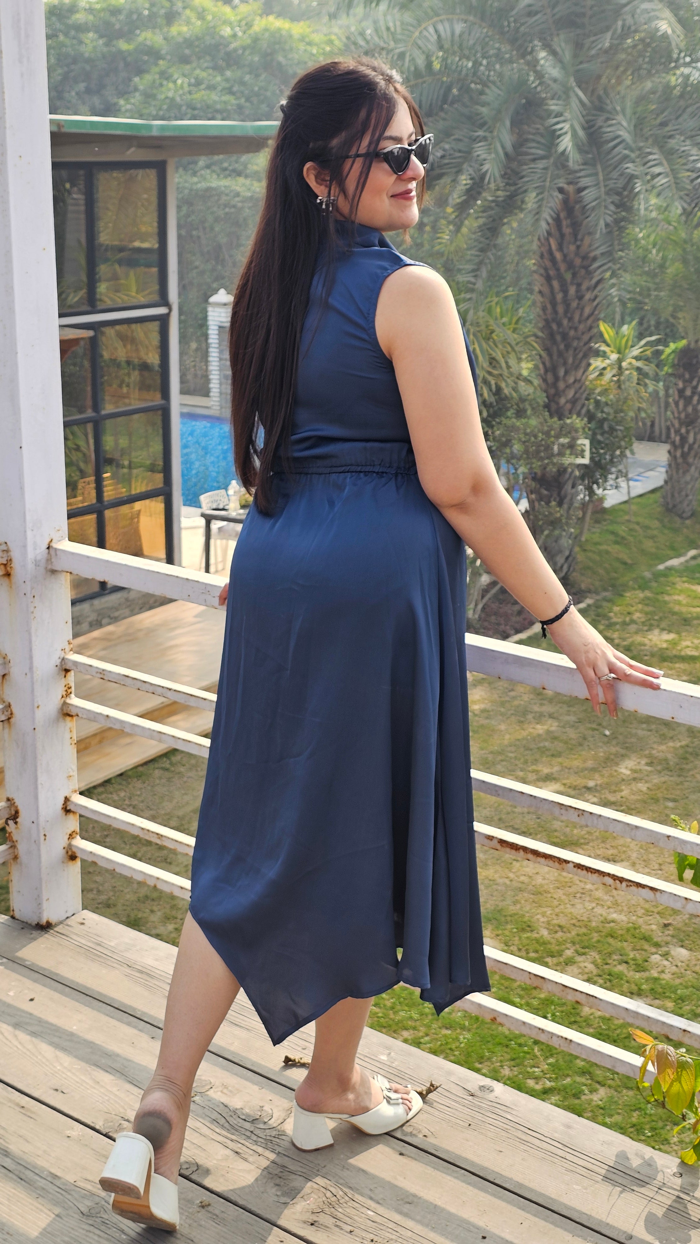 Navy Luxe Dress