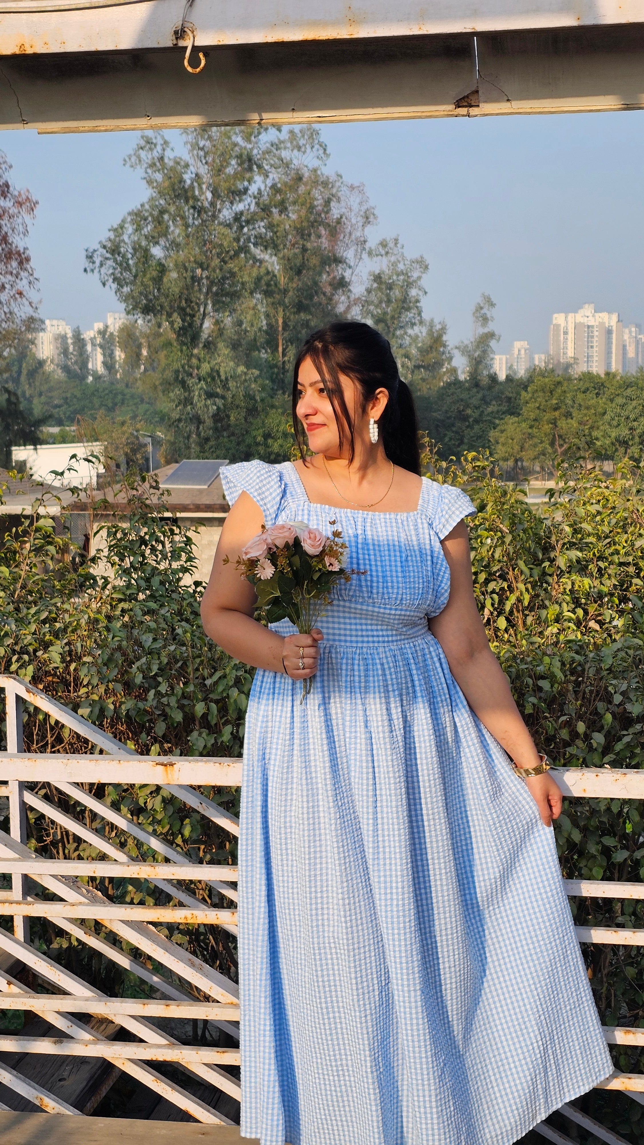 Sky breeze maxi dress