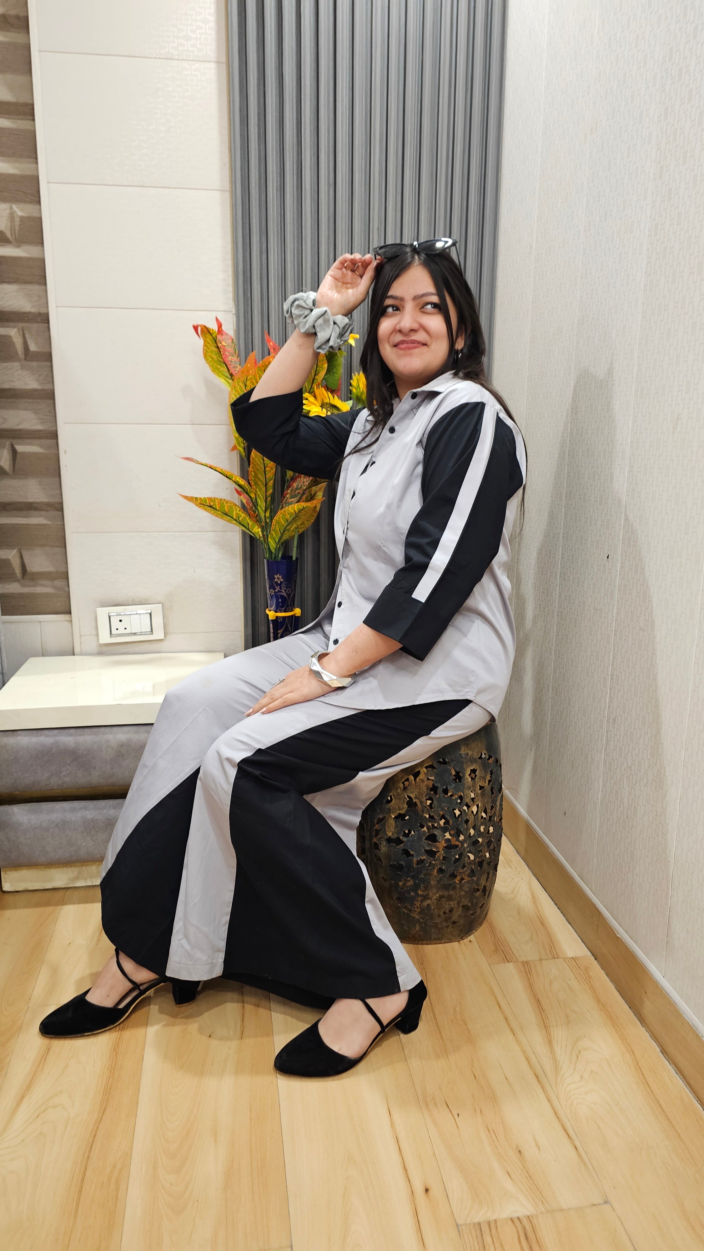 Grey Glam Co-ord Set