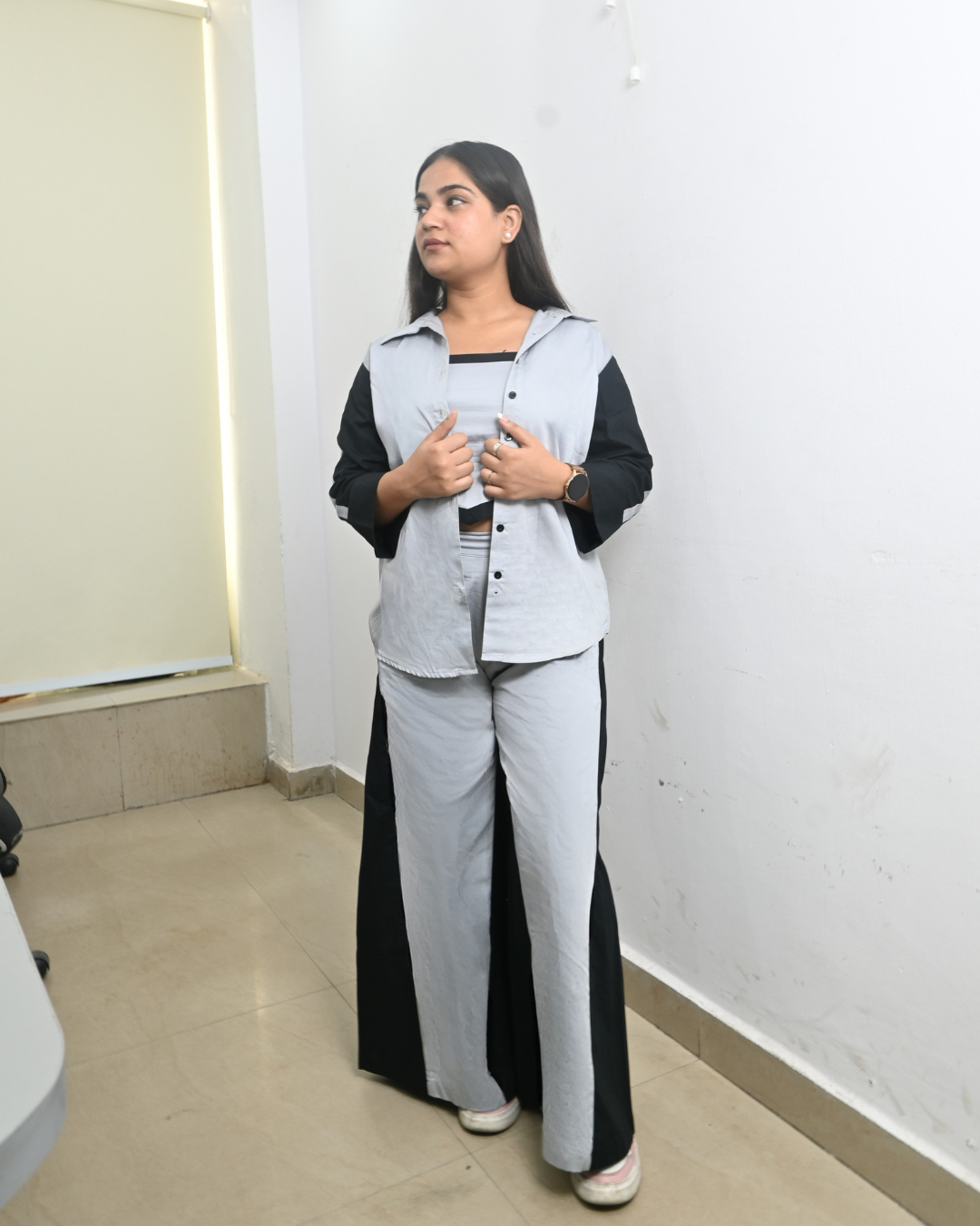 Grey Glam Co-ord Set