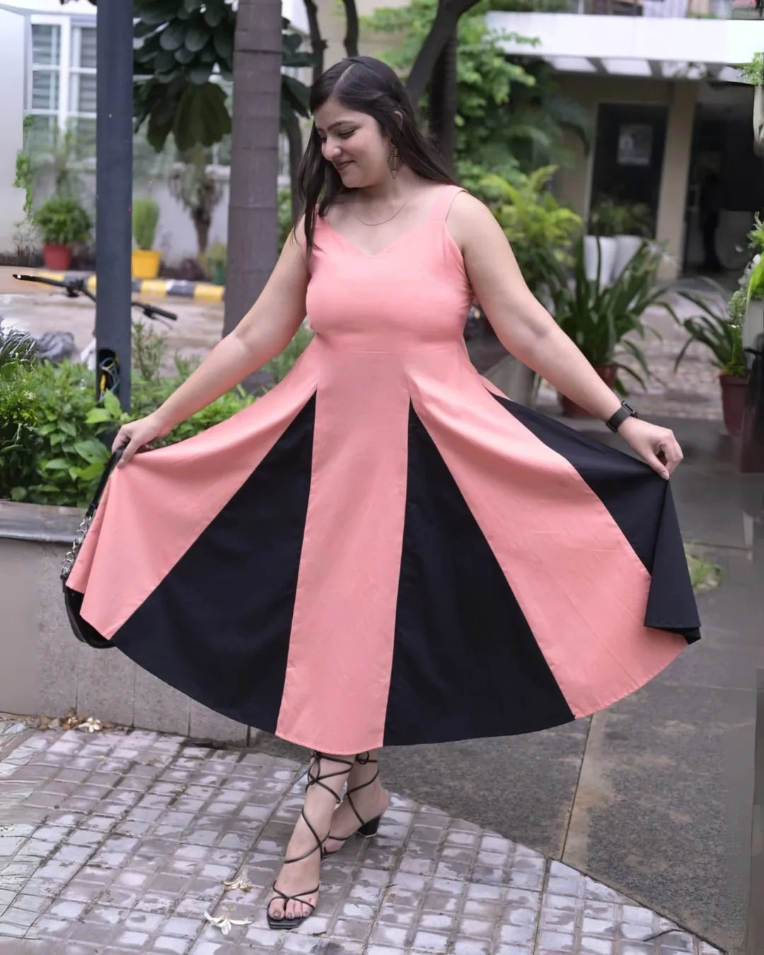 Midnight Coral Dress