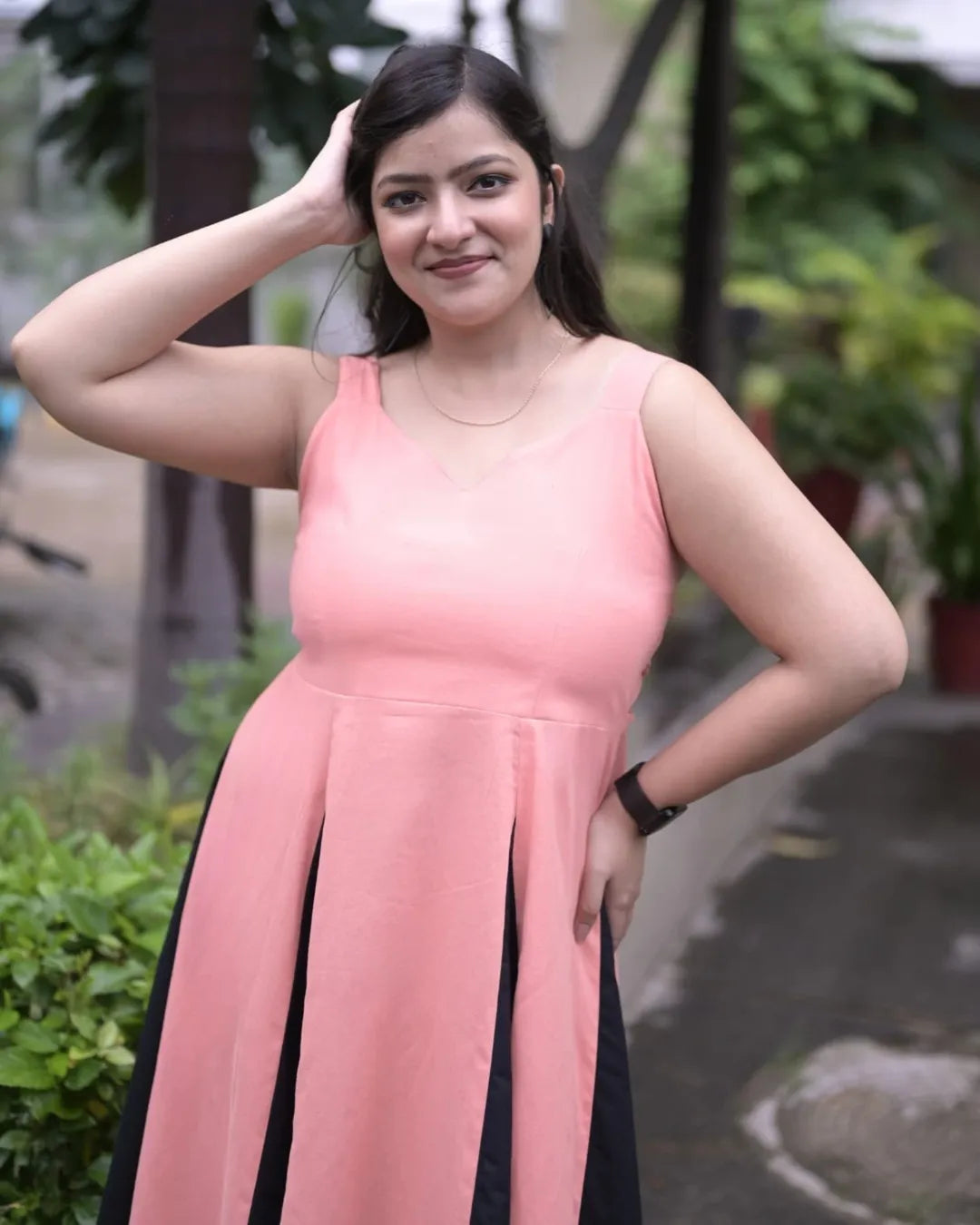 Midnight Coral Dress