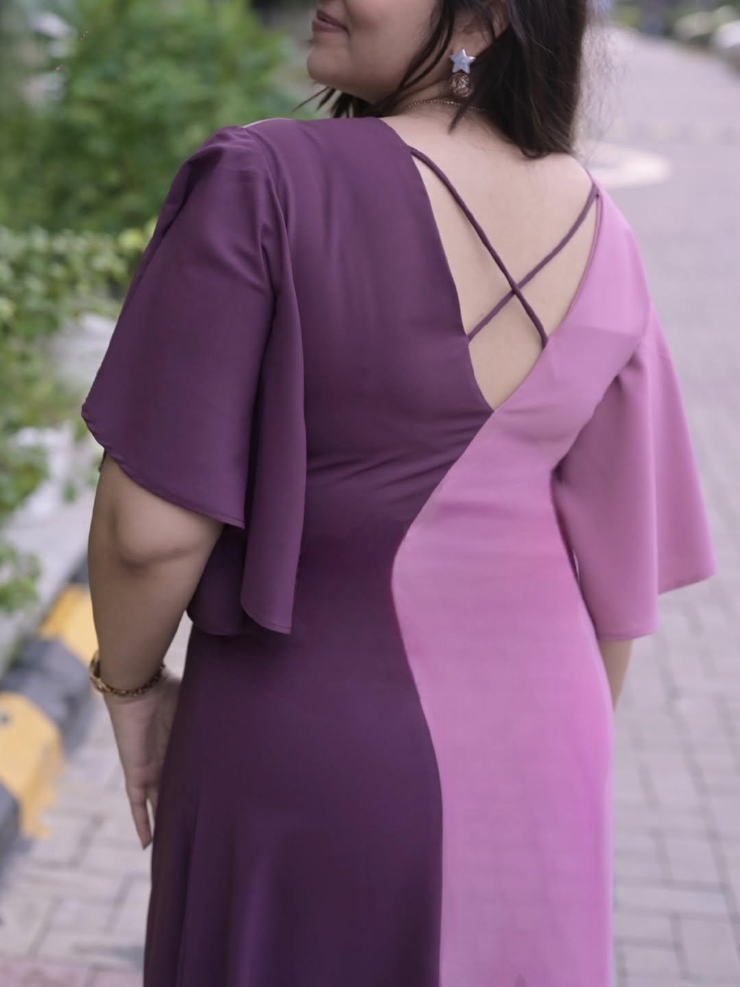 Plum Aura Dress